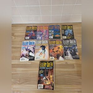 Ellery Queen's Mystery Magazines Lot of 9 from 1996-1998